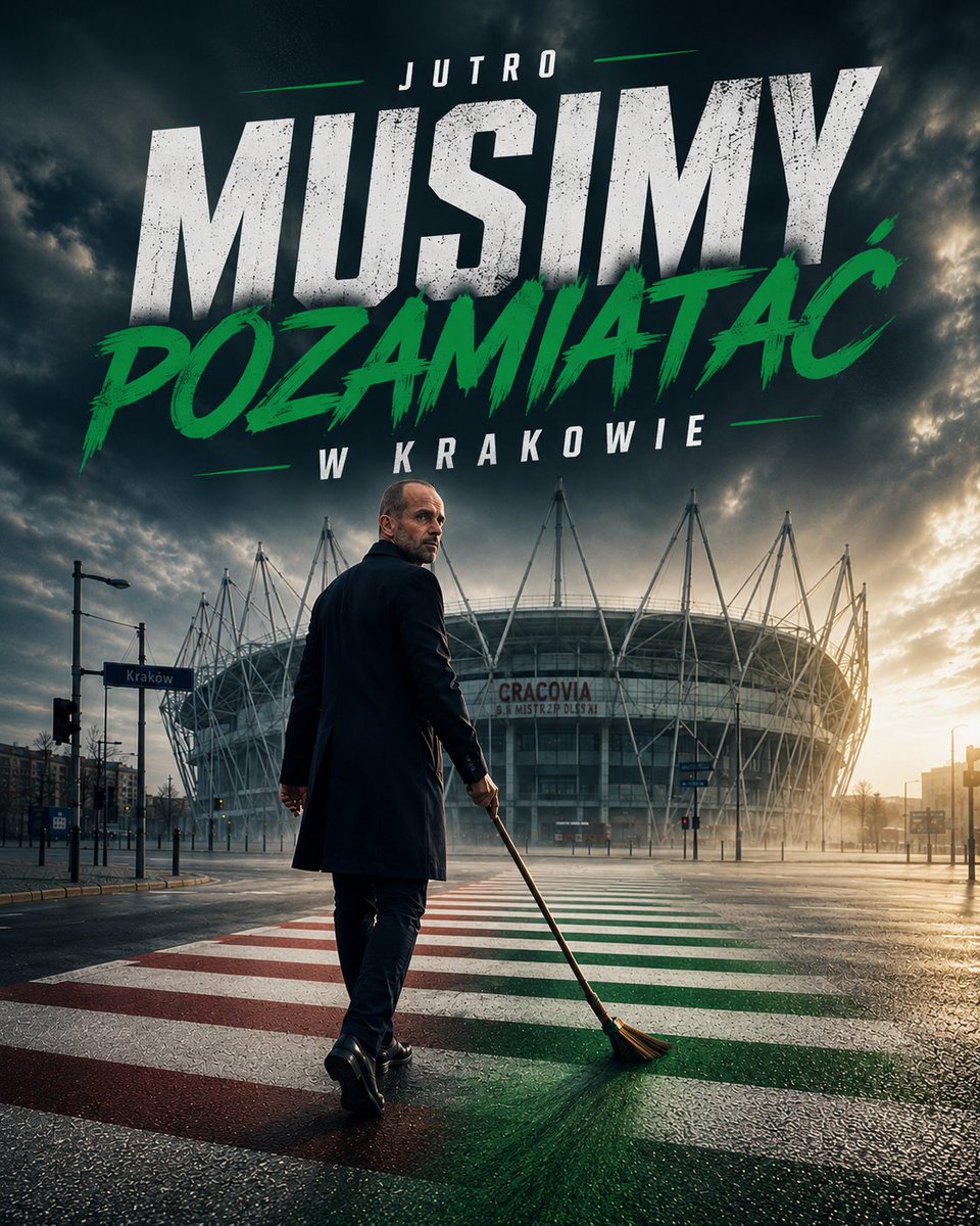 greenballpl's tweet photo. Kraków. Miasto królów, smoków, a my jedziemy tam pozamiatać. 🧹

Wchodzimy pod Wawel na pełnym luzie, podczas gdy gospodarzom pewnie już drżą nogawki. 

Oni? Jedna wygrana na 12 meczów i widmo spadku, które parzy mocniej niż krakowski smog. 💨

Co trzeba wiedzieć przed jutrzejszą wizytą przy Kałuży?
✅ Historyczna szansa: Możemy zaliczyć serię 4 zwycięstw z rzędu w Ekstraklasie po raz pierwszy od 2021 roku. Bruno wie, jak ustawić klocki, żeby ta maszyna się nie zacinała.
✅ Pasy nam leżą: Ostatnie trzy spotkania bezpośrednie to trzy nasze wygrane. Tradycja zobowiązuje, żeby jutro dołożyć czwarty skalp.
✅ Abdoul w gazie: Tapsoba po hat-tricku ma apetyt na więcej. Madejski niby ma 12 czystych kont, ale jeszcze nie spotkał w tym sezonie tak rozpędzonego Radomiaka.

❌ Mały minus: Jeremy Blasco pauzuje za czerwień, a Rafał Wolski odpoczywa, ale przy obecnej formie reszty ekipy, to tylko detal.

Plan na jutro jest prosty: wchodzimy, sprzątamy, dopisujemy 3 punkty i wracamy do Radomia z uśmiechem na ustach. Niech krakowskie „Pasy” czekają na kolejną wygraną do następnych kolejek, my idziemy po swoje!

📍 Cracovia vs RADOMIAK
📅 Poniedziałek, 11 maja, godz. 19:00