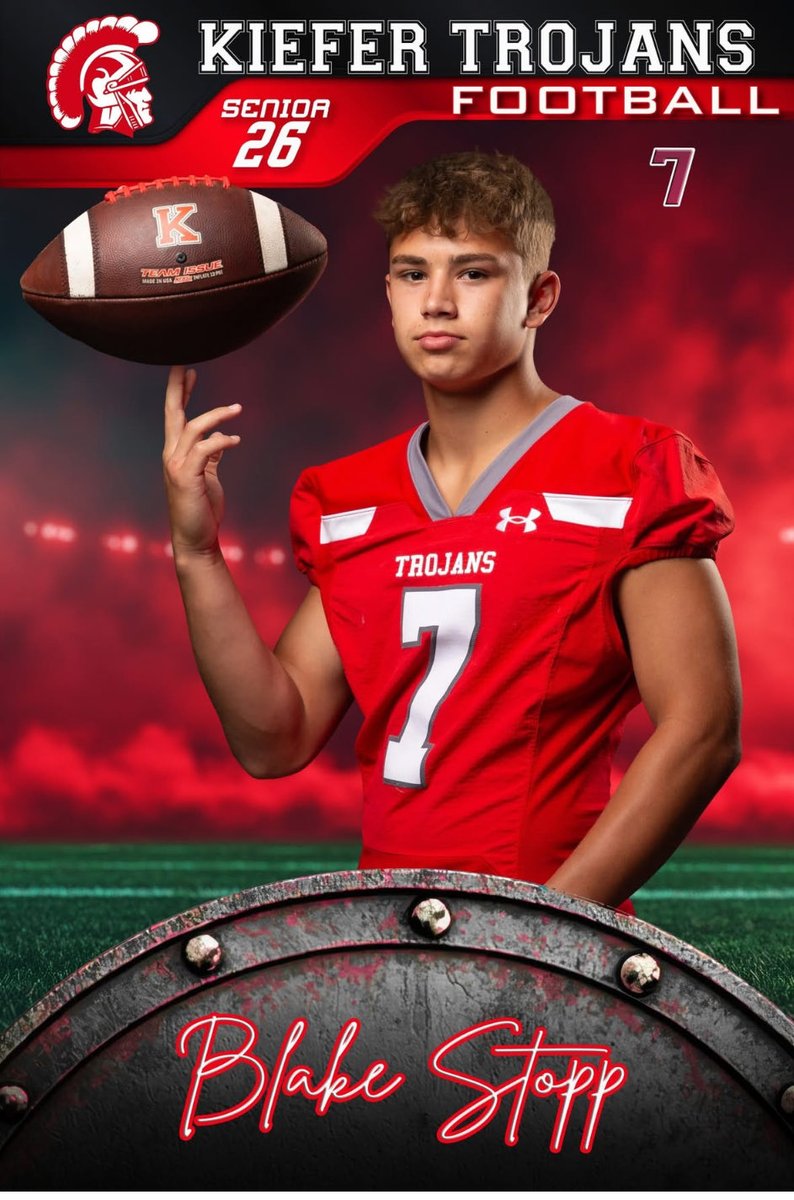 BlakeStopp7's tweet photo. Blessed to be selected to play in the Oklahoma All State Native American football game‼️June 5th #agtg @kieferTrojansFB https://t.co/lBRUMKYsj5