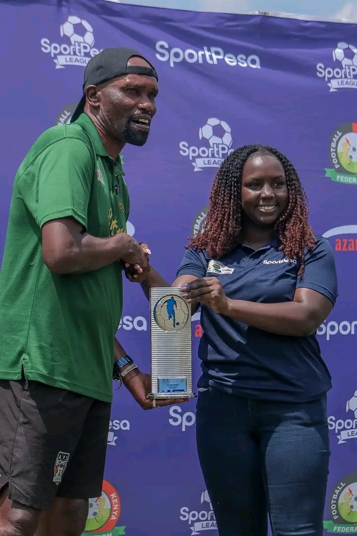 APSBOMETFC's tweet photo. 🚨| CLUB UPDATE 

Tactician. Leader. Winner. Huge congratulations to our head coach, Sammy Omollo "Pamzo," on being named the Coach of the Month! A well-deserved recognition for the hard work, discipline, and vision he brings to APS Bomet FC. 

#TheBlackBerets
#MunguMbele https://t.co/ni0dEj7teT