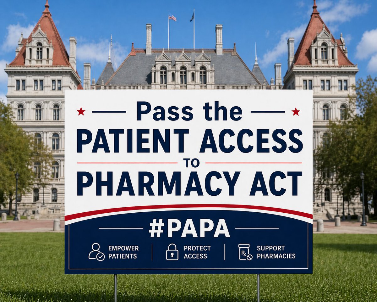 FixRxorg's tweet photo. The Patient Access to Pharmacy Act (PAPA) is legislation aimed at protecting patient access to community pharmacies across New York by reforming how Pharmacy Benefit Managers (PBMs) reimburse pharmacies. The bill would establish a fairer and more transparent “cost-plus” reimbursement model to stop PBMs from paying pharmacies below the cost of acquiring and dispensing medications, helping independent and neighborhood pharmacies remain open and continue serving patients. PAPA has earned overwhelming bipartisan support in the New York State Assembly, with 112 Assembly Member sponsors backing the bill, yet despite this strong support, it still has not been called to the Assembly floor for a vote. With pharmacies continuing to close across the state and the legislative session running out of time, supporters are confused as to why the bill still sits stagnant in the Assembly. Lawmakers must act now before more patients lose access to their local pharmacy care.
