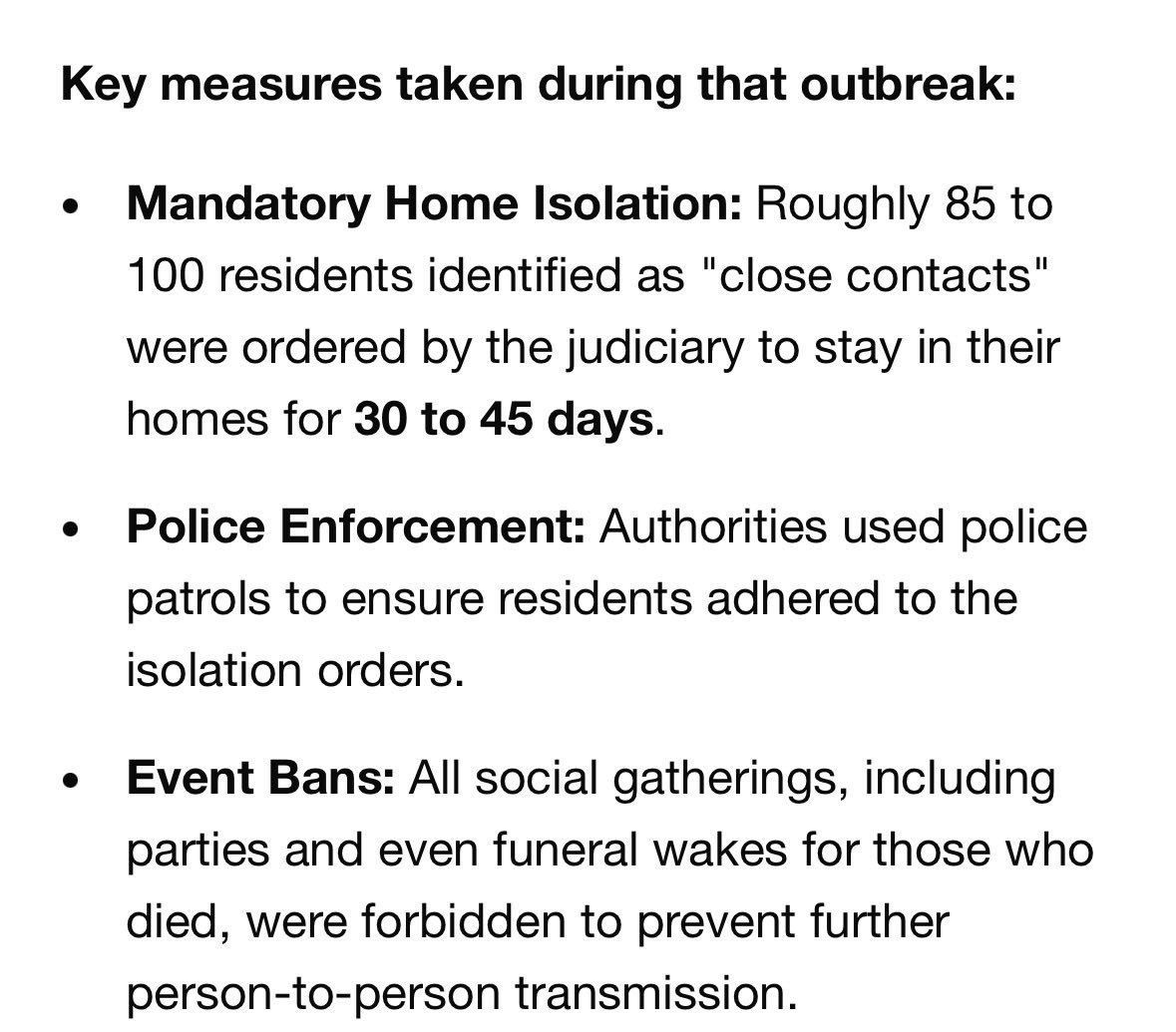 There was a previous Hantavirus outbreak that only infected 34 people and killed 11. Here is the successful protocol that was followed which contained that outbreak. So is this the successful protocol you are using with those cruise passengers?