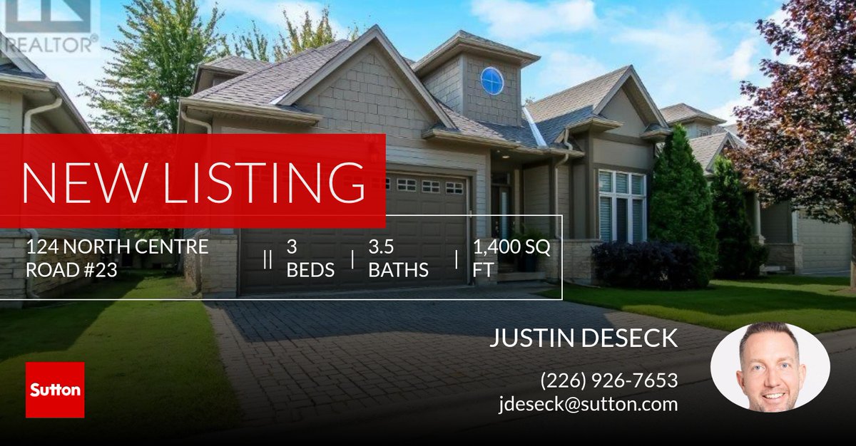 JustinDeseck's tweet photo. 📍 New Listing 📍 Take a look at this fantastic new property that just hit the market located at 124 North Centre Road #23 in London North (north B). Reach out here or at (226) 926-7653 for more information!

Listed by Simon Farrug... https://t.co/JeFIMLzq3C https://t.co/Yl5HYwTBVq