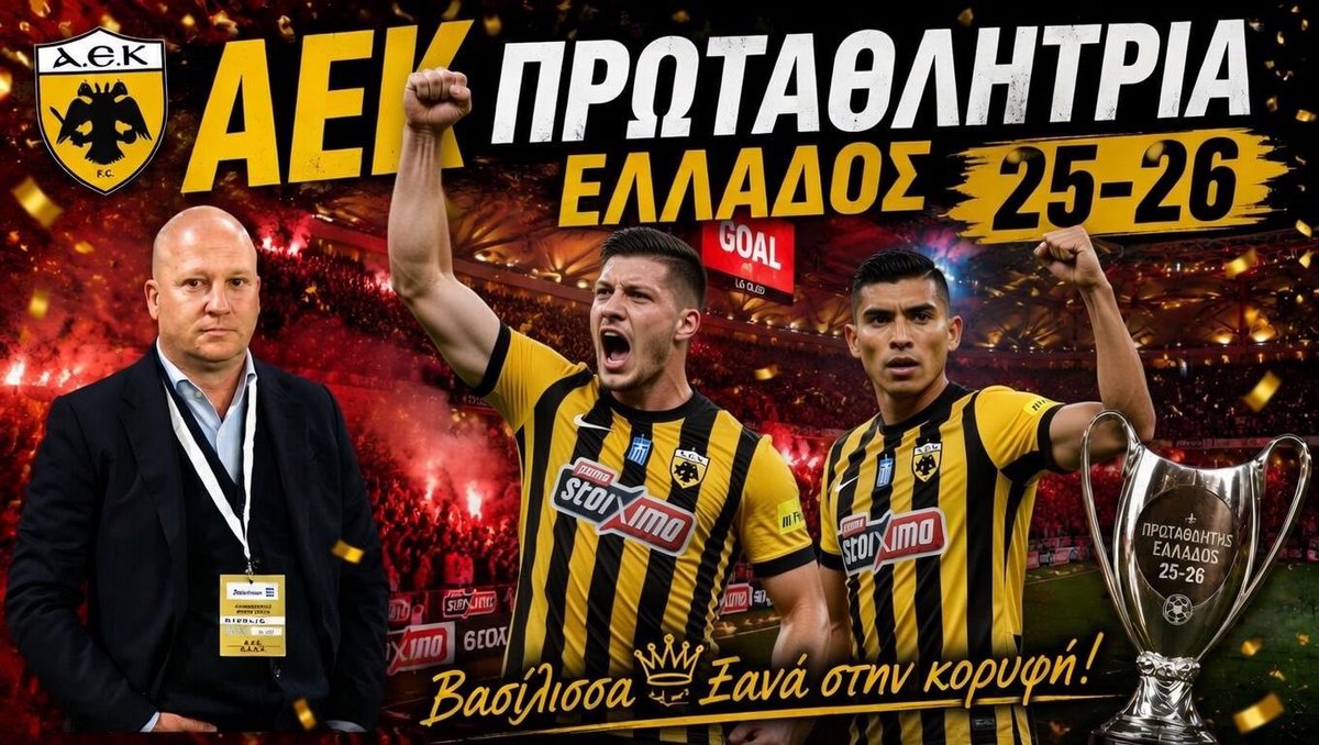 GiorgosZourntos's tweet photo. 🟡⚫️Το άξιζε όλη τη χρονιά, το πήρε, ο Νίκολιτς έφτιαξε μια ομάδα με καρδιά και αφήνει υποσχέσεις.
Συνολική η επιτυχία, ποδοσφαιριστές που υπερέβαλλαν εαυτούς και διεύθυνση που παρείχε ότι μπορούσε.
Μπράβο τους!
#aekfc https://t.co/EvvCc7QM5s