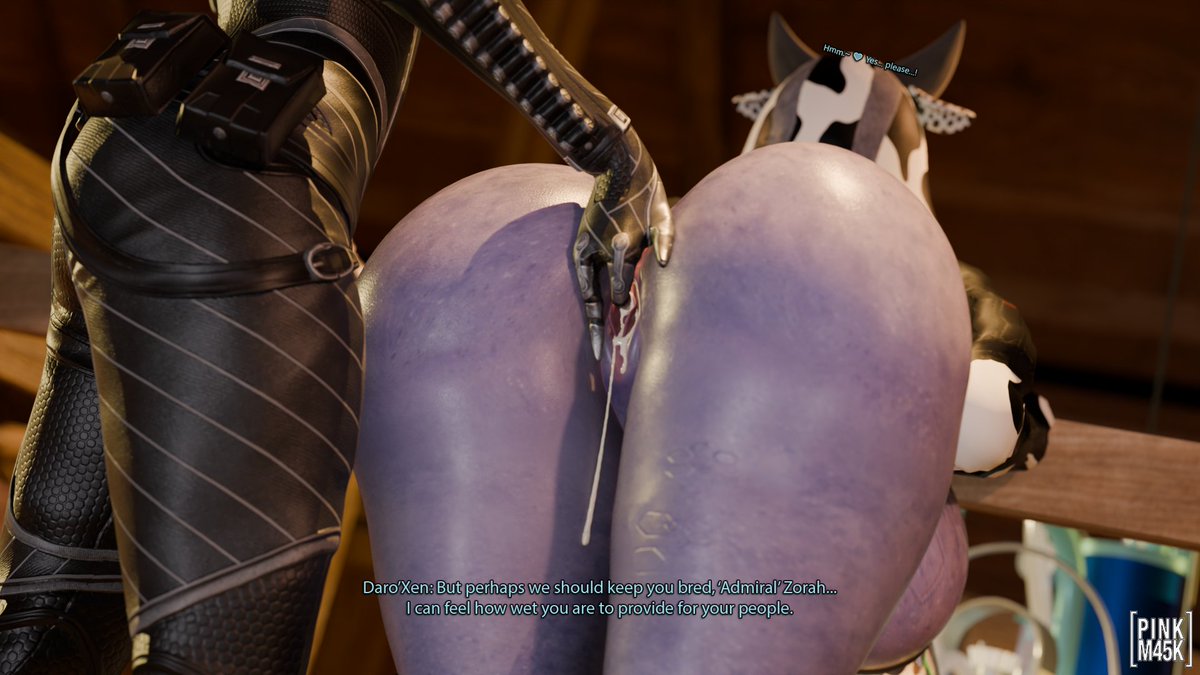 pinkm45k's tweet photo. Auntie Xen helping Tali with her milk problems🥛🐮

Model by @keyd10iori https://t.co/brlImvvBBw