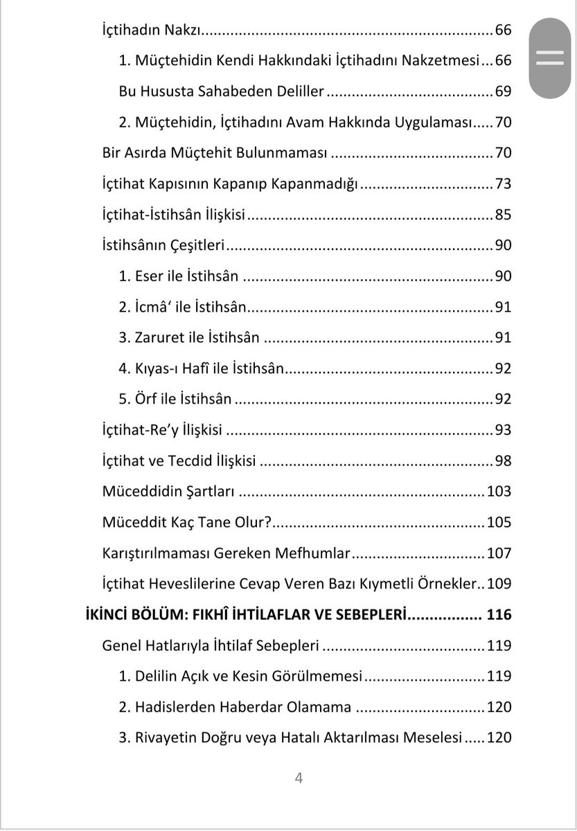 OmerfarukKorkmz's tweet photo. YAKINDA...

Mezhepler meselesine yöneltilen birçok itirazın temelinde; usûl-i fıkhı ve fıkhî ihtilafların sebeplerini bilmemek yatar.

2013’te taslak olarak kaleme aldığım; tashihi biten "İçtihat Kavramı ve Fıkhî İhtilaflar" çalışmam bu hususta bir giriş kitabı olacak inşaallah. https://t.co/LNpRszpnvz