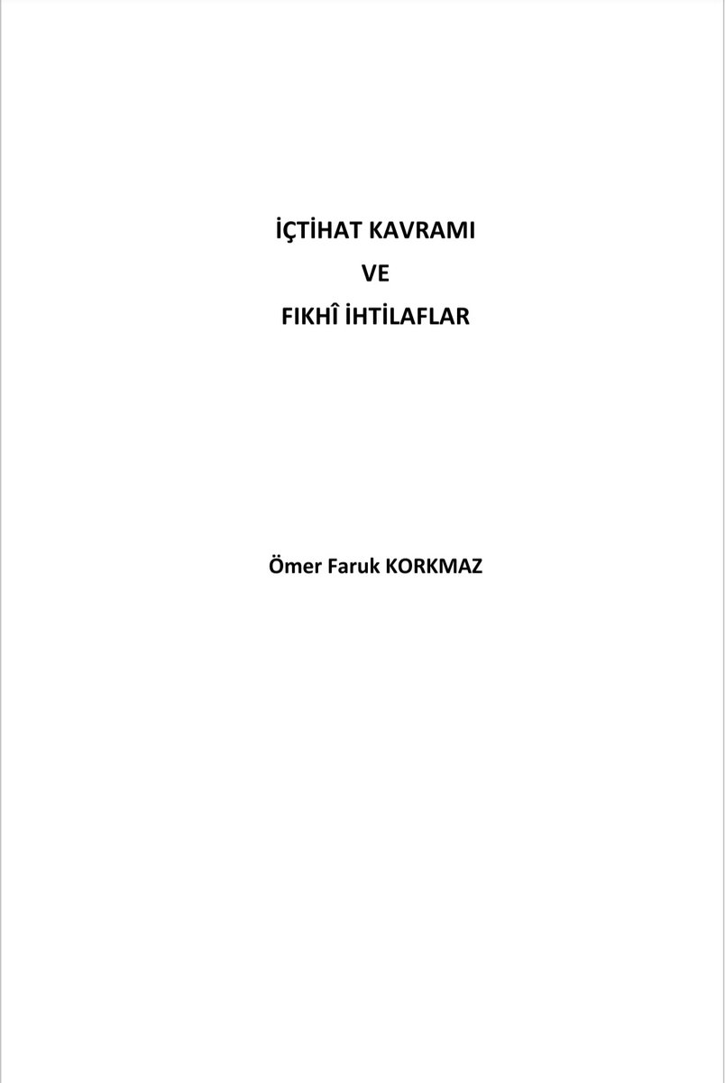 OmerfarukKorkmz's tweet photo. YAKINDA...

Mezhepler meselesine yöneltilen birçok itirazın temelinde; usûl-i fıkhı ve fıkhî ihtilafların sebeplerini bilmemek yatar.

2013’te taslak olarak kaleme aldığım; tashihi biten "İçtihat Kavramı ve Fıkhî İhtilaflar" çalışmam bu hususta bir giriş kitabı olacak inşaallah. https://t.co/LNpRszpnvz