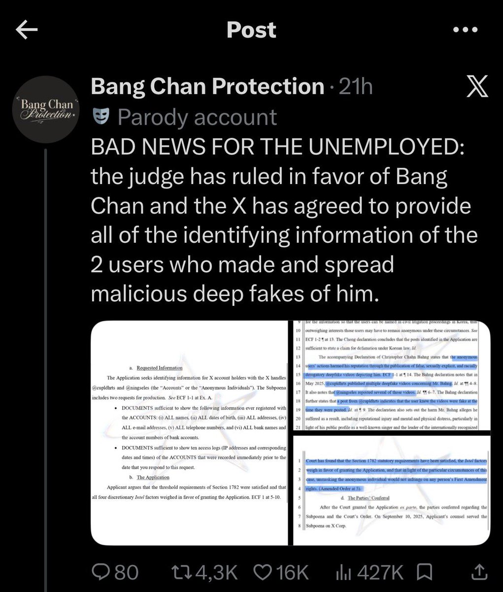 Bang Chan Protection tweet media