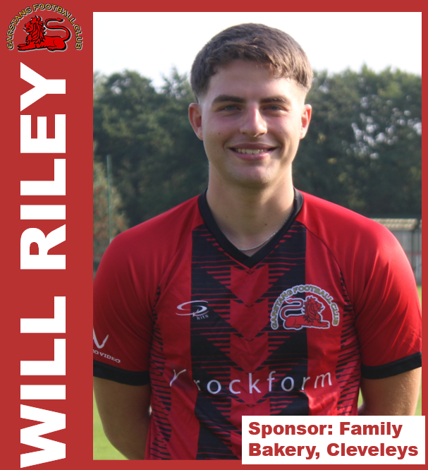 GarstangFC's tweet photo. Huge thanks to The Family Bakery, Cleveleys (Est 1938), 01253 853236 for sponsoring Will Riley this past season.

He made 24 Reserve Team appearances.

#upthestang https://t.co/FoVe5iqr56