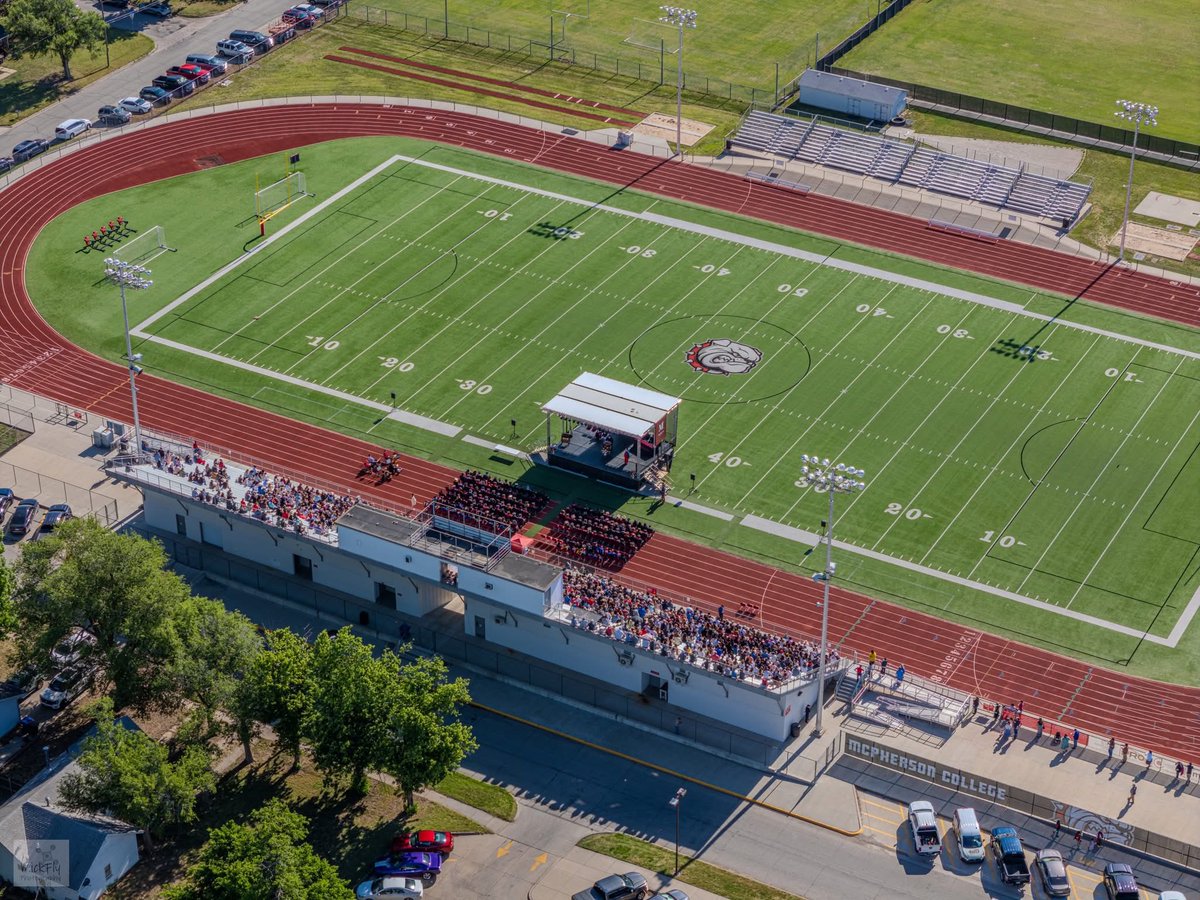 MattSkillen's tweet photo. Here is a great view from commencement by MickFly Aerial of the 2026 @Mac_College commencement. https://t.co/3FitFeX3DX