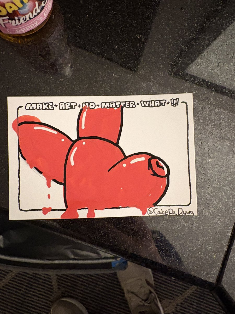 CakeDaDawg's tweet photo. Pen exploded while making this…turned it into a fun effect :3 https://t.co/KGDnoCqPPU