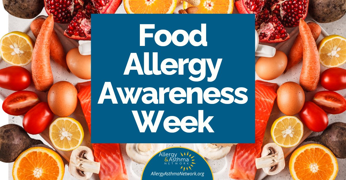 AllergyAsthmaHQ's tweet photo. Itโs Food Allergy Awareness Week (#FAAW)!
Follow Allergy & Asthma Network this week as we highlight the importance of education, advocacy, and support to ensure the safety and inclusion of people living with food allergies in all aspects of life.
https://t.co/1Q1DuFmoCF
#FAAW #FoodAllergies #FoodAllergy