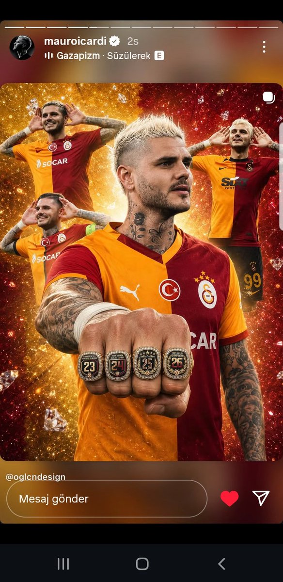 roterlowe1905's tweet photo. İcardi sadece bir futbolcu değildir... Milyonları Galatasaraya bağlayan bir idoldür.... Yönetim.... aklını başına devşir..... https://t.co/3xuEefT2Xq