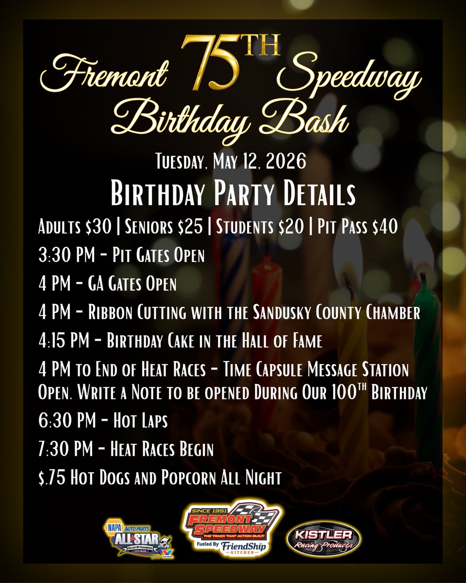 Fremont Speedway tweet media