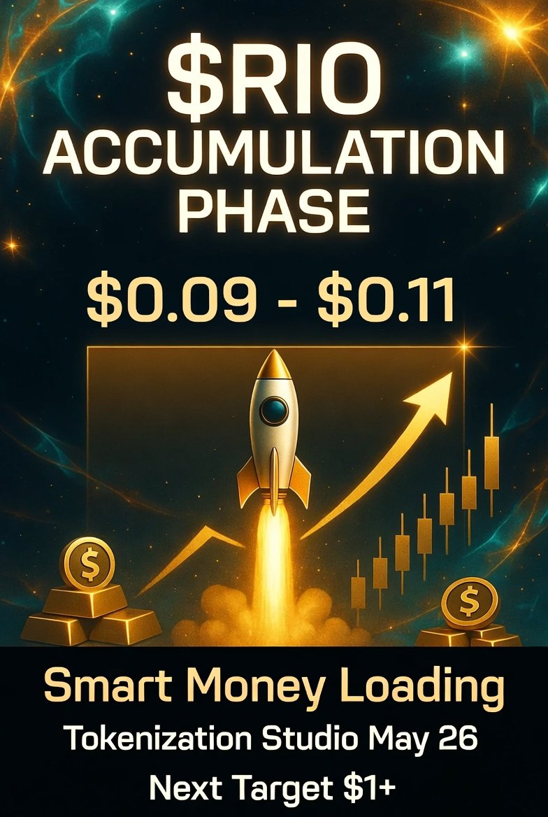 toubal_amin's tweet photo. 🚨 $RIO Accumulation Phase is ON! 🔥
Smart money is quietly loading in the $0.09 - $0.11 zone right now.
While everyone is distracted, the real ones are DCA’ing heavy, knowing that:
Tokenization Studio launches in less than 3 weeks
RWA narrative is exploding
Supply is extremely tight
This is the calm before the storm.
From here to $1 is not a dream anymore… it’s a plan.
Who else is accumulating aggressively?
Drop your target for the new ATH 👇
LFG $RIO 💪🚀
#RIO #RWA #Realio