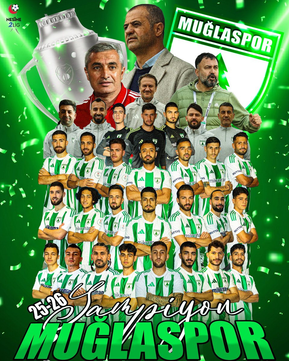 gengoru_omer's tweet photo. ŞAMPİYON MUĞLASPOR 🤍🔥💚

TFF 2.LİG BEYAZ GRUP PLAY-OFF ŞAMPİYONU 

TEŞEKKÜRLER MENAF BAŞKAN 💙 https://t.co/hPoSPJqdKG