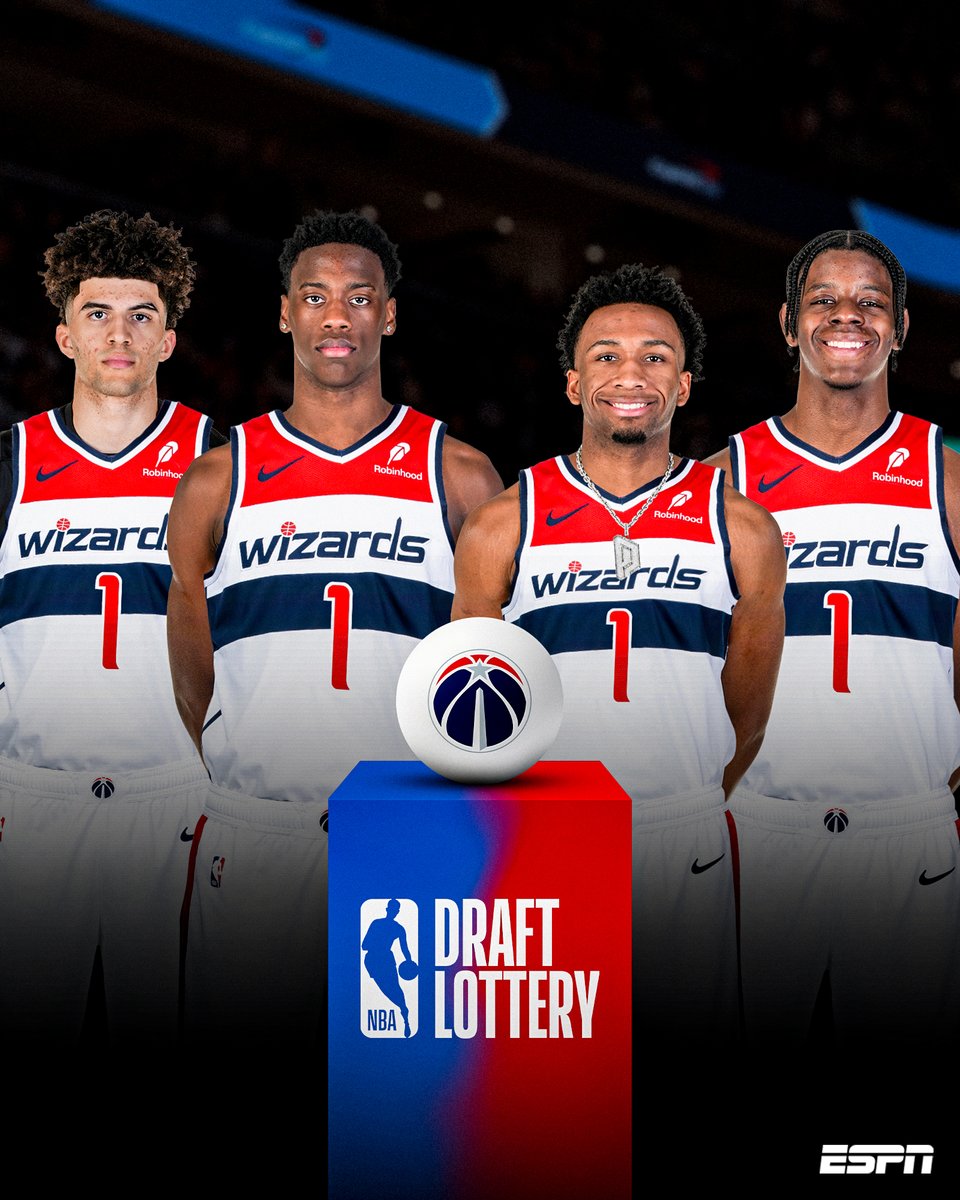 THE WIZARDS HAVE SECURED THE NO. 1 OVERALL PICK IN THE 2026 NBA DRAFT 🔥

Who should they select with the first pick? 👀