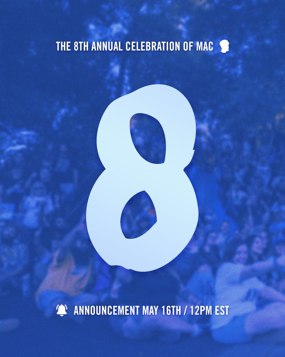 MacMillerMemoir's tweet photo. It's almost that time 👀

The 8th annual Celebration of Mac event will be announced on May 16th at 12PM EST.

Turn on post notifications 🛎️