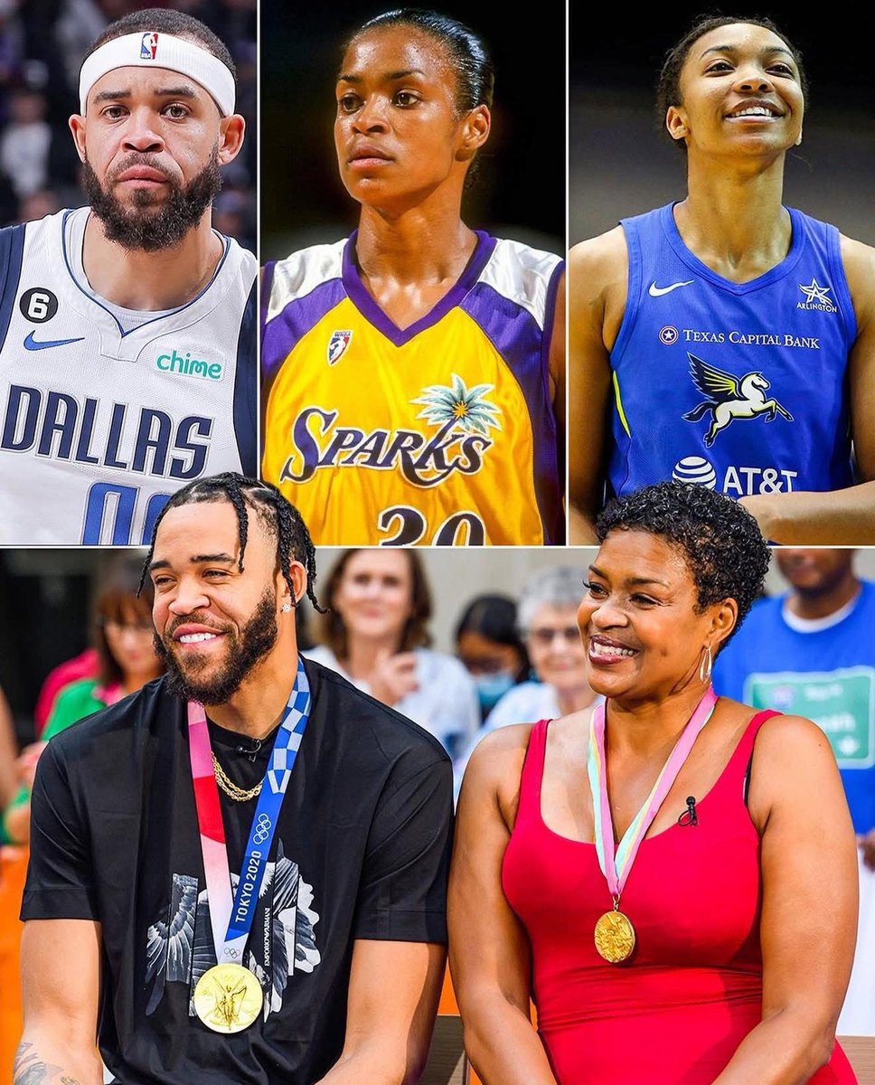Pamela McGee Is the First WNBA player to have children play in both the NBA and WNBA! 

🏆 First mother-son gold-medal duo in Olympics history

Pamela McGee passing on the family legacy to her son JaVale and daughter Imani