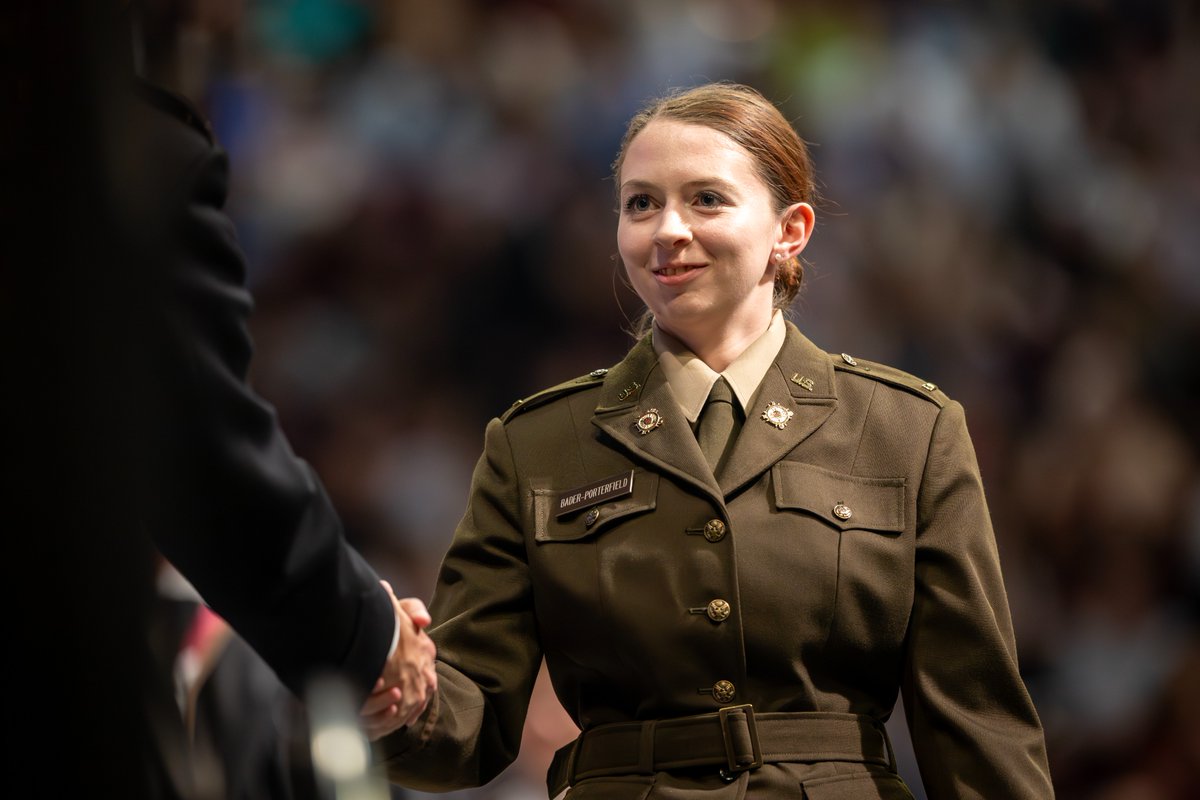 This afternoon, the @AggieCorps commissioned 145 cadets into the U.S. armed  forces  an indication of the confidence the Department of Defense has in  the Corps to produce some of the nation's