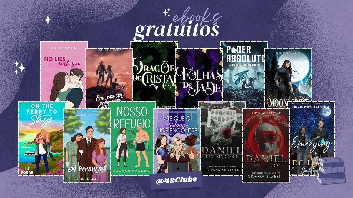 ☕︎ E-books GRATUITOS hj 08/05
                                                — a thread 💜