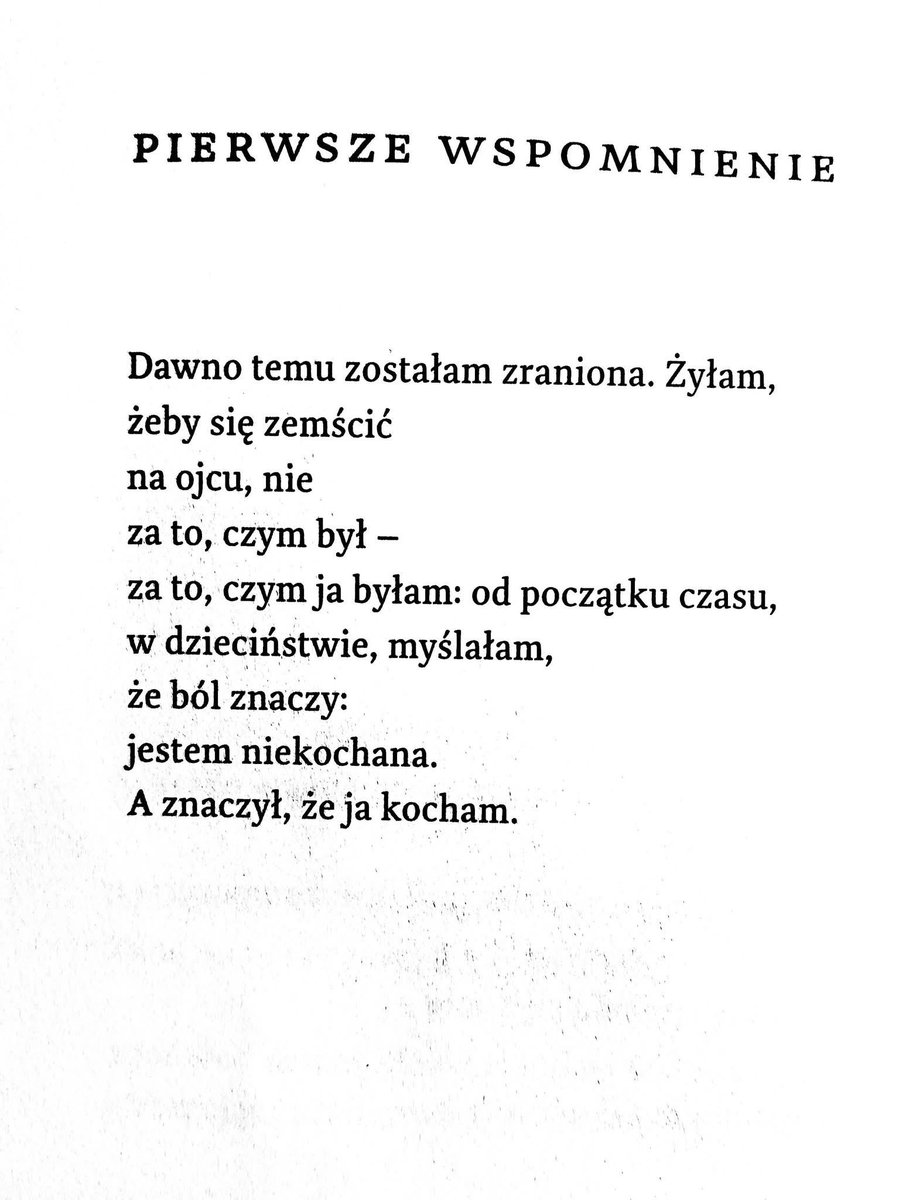 absurdoxy's tweet photo. Louise Glück. Tł. K. Dąbrowska. https://t.co/2vesBeEGWh