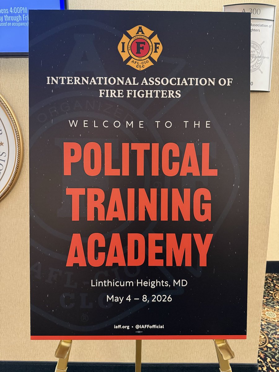 KBJR33's tweet photo. The 2026 IAFF Political Training Academy ended earlier today. The amount of knowledge that was shared this week was amazing. I am grateful to have had this opportunity &amp; look forward to bringing it back to Reading, Pa. 

#IAFF #ReadingPaFire #Union #PoliticalTraining #IAFF734 https://t.co/gbqTNLpJQc