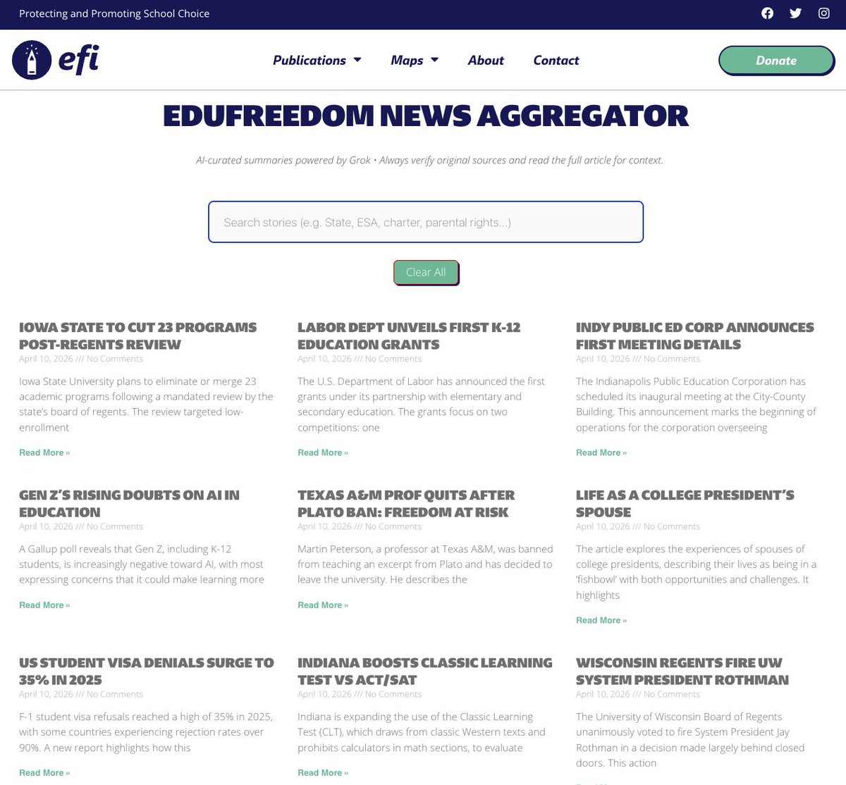 Educational Freedom Institute tweet media