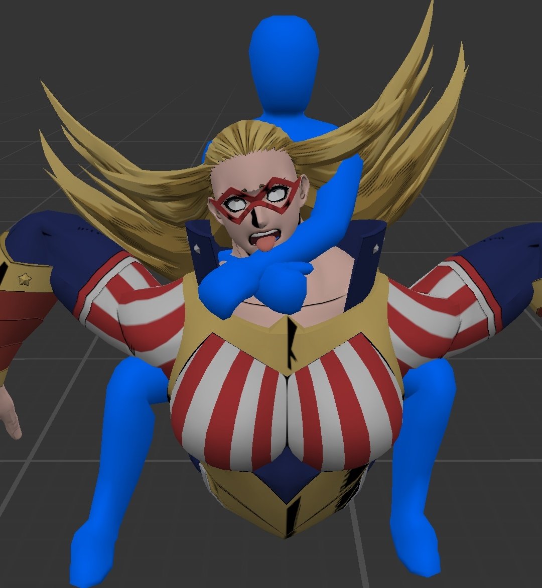 Julie3D's tweet photo. Star And Stripe Part 4: Blue submits Star and Stripe in a Camel Clutch https://t.co/vTiEfFQsrO