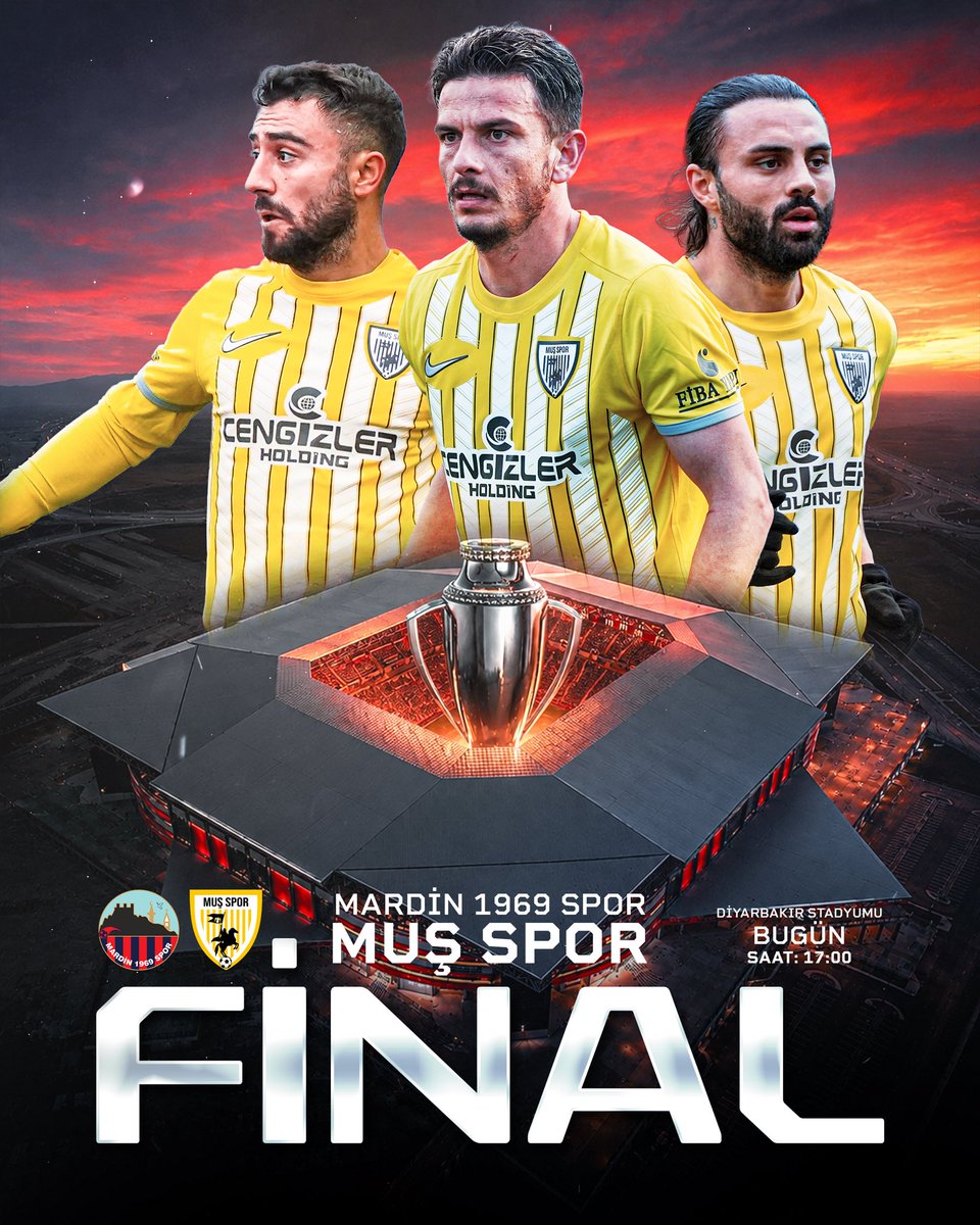 musspor's tweet photo. FİNAL GÜNÜ🟡⚪️
🏆TFF 2.LİG PLAY-OFF FİNAL
🆚MARDİN 1969 SPOR
🗓️9 MAYIS CUMARTESİ
⏰17:00
🏟️DİYARBAKIR STADYUMU
📺Tivibu Spor https://t.co/ZfYUDiZECC