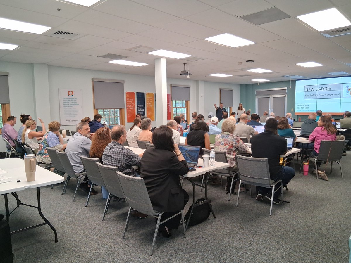 LCAI9's tweet photo. What a turnout for our UAD 3.6 Deep-Dive Demonstration on May 6! 🙌 

Big thanks to co-sponsors Louisiana Real Estate Appraiser Coalition and Gulf Coast Bank and Trust, and a huge shoutout to Instructor Melissa Bond for an outstanding session. https://t.co/zNkAMbkc3g