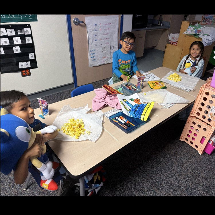 JeterElem's tweet photo. Comfy PJs + popcorn = the perfect Letter P day in Ms. Veliz’s class! 🍿✨ https://t.co/vYFSSh8J71