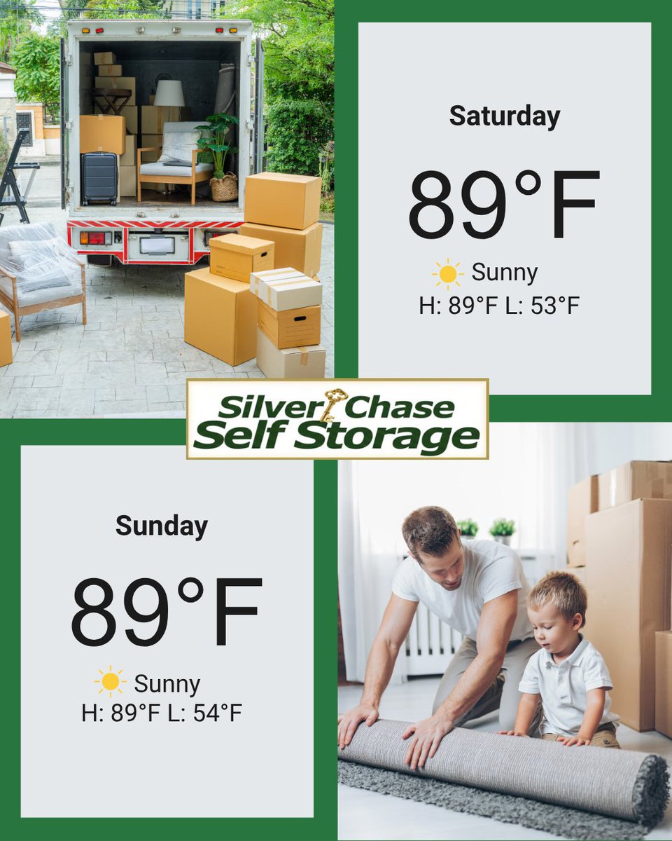 SilverCStorage's tweet photo. Here comes the summer heat already! ☀️ Don't forget we do have extended hours available as early as 4am and as late as 11pm! Give us a call today to get that set up!* 📞
Questions/Concerns? Reach out!
(209)234-8888

*extended hours are 7 days at a time.
#selfstorage #uhaul https://t.co/rO2Us2FKtc