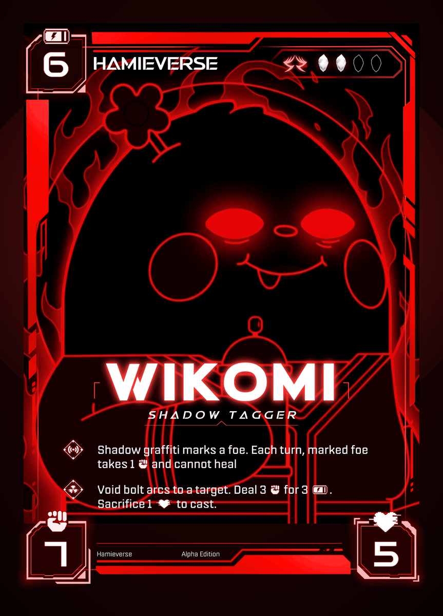 wikomhoppo's tweet photo. @hamieverse Hundreds of @hamieverse cards have flooded the feed, and the energy is unmatched

I might just join the Dark Side to mix things up

Don't miss your chance get those Faction Cards up today https://t.co/Mv7rpI9GPp