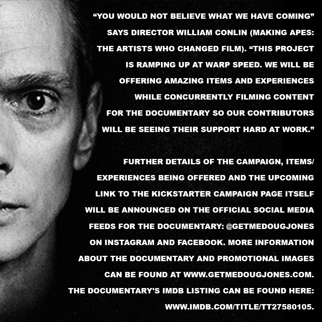 derekmaki's tweet photo. Coolwaters Productions &amp; Hellcat Productions announce the crowdfunding finishing campaign for the documentary GET ME DOUG JONES launching on KICKSTARTER on May 18, 2026 to run until June 28, this exciting campaign offers one of a kind memorabilia from archives of Doug Jones https://t.co/szpLzxlnrh