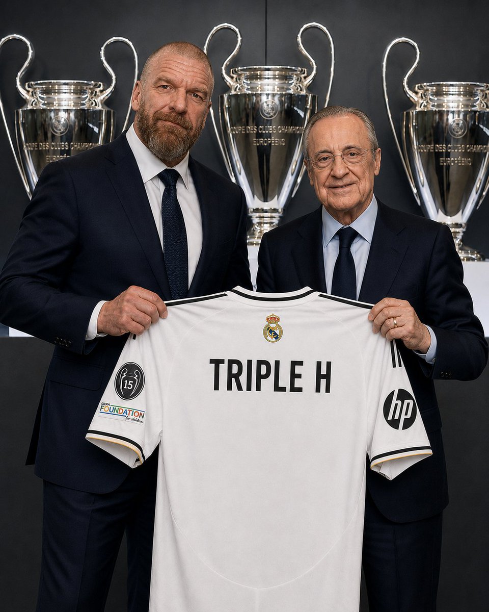 🚨 OFFICIEL : Le Real Madrid annonce l’arrivée de Triple H comme nouvel entraîneur du club.
