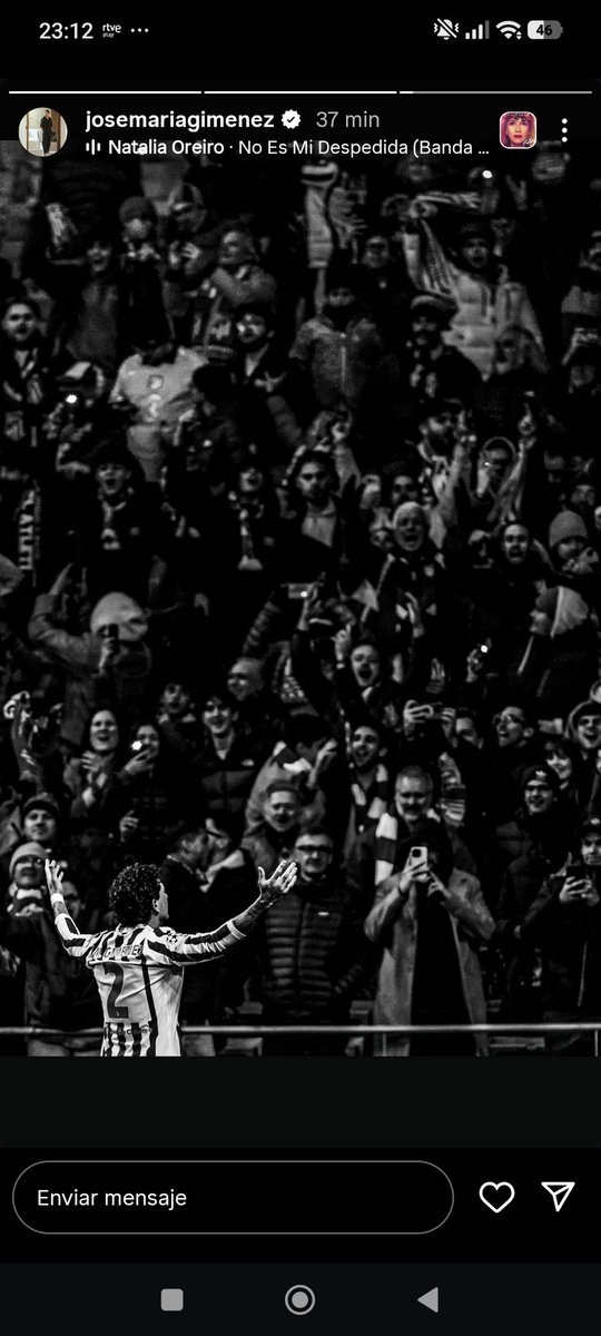 JoseFernandezNP's tweet photo. @Atleti_Offside Su story de Instagram hace un ratito. Aparte de la imagen escucha la canción, comienza su despedida https://t.co/mihvKyOVXZ