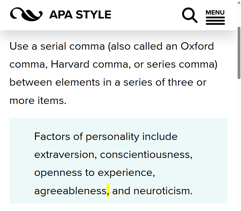 APA Style tweet media