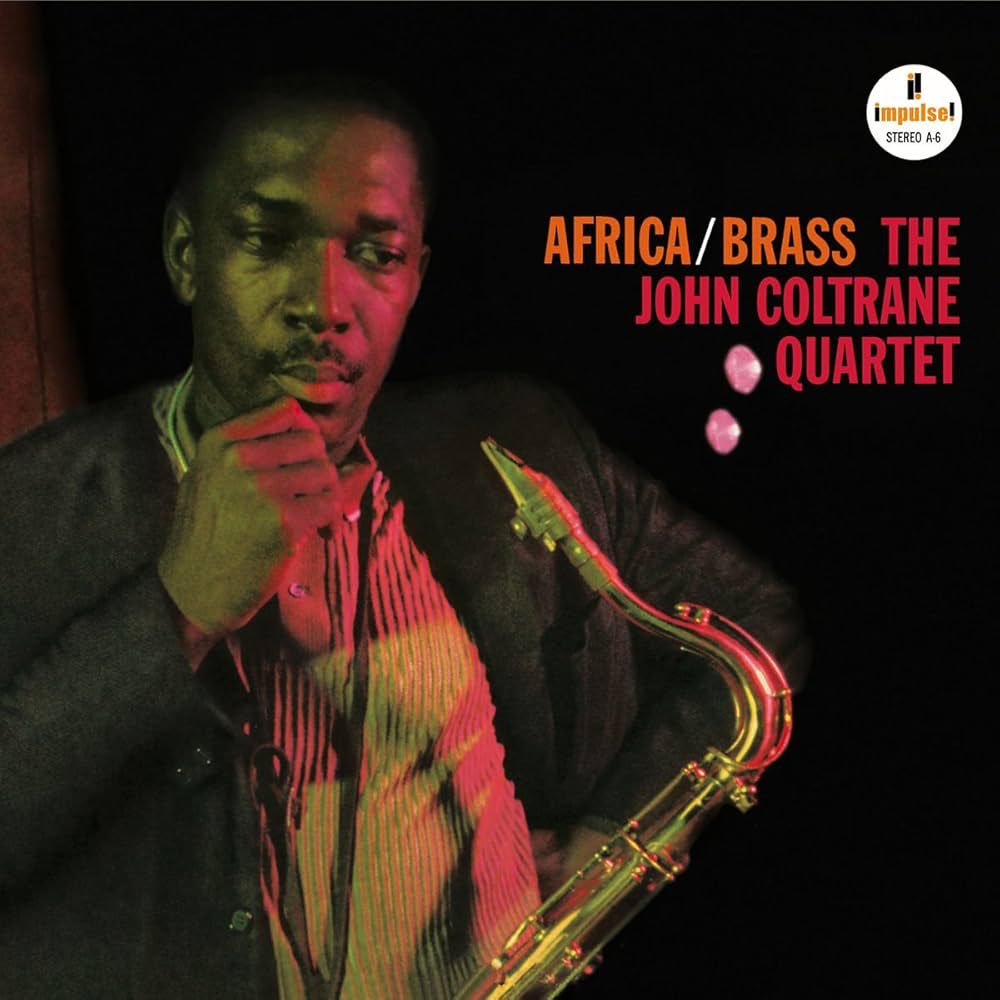 DeskJazz's tweet photo. John Coltrane made a big splash with his Impulse debut album Africa/Brass. Now it is reissued on vinyl. https://t.co/ezvIDRIQde https://t.co/vOEq2G63Q0