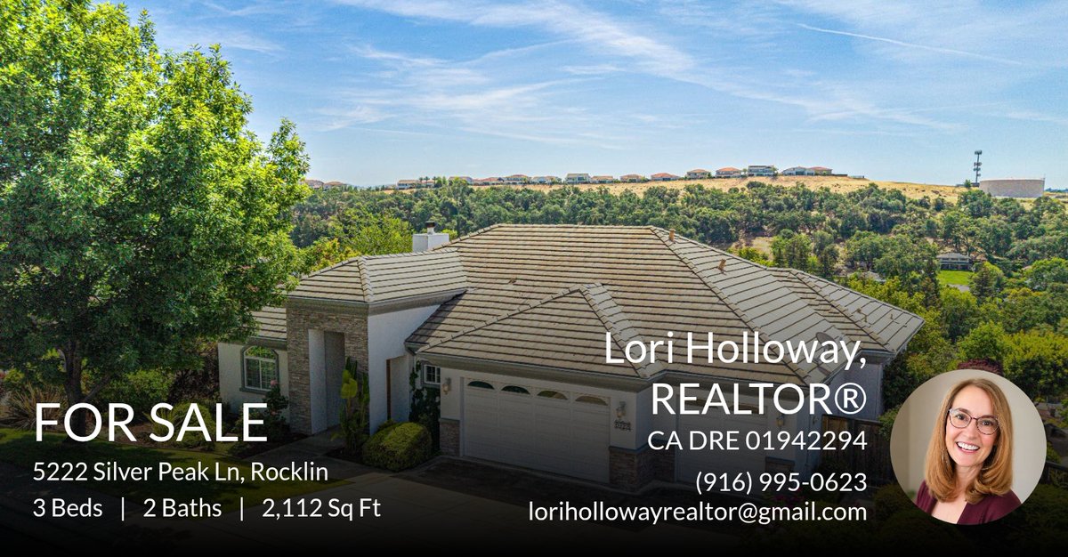loriholREALTOR's tweet photo. 📍 For Sale 📍 Take a look at this fantastic new property that just hit the market located at 5222 Silver Peak Ln in Rocklin. Reach out here or at (916) 995-0623 for more information!

Listed by Kathy Freeman

Lori Holloway, REALTO... https://t.co/QKq8Qw4EiV https://t.co/03LkNXCko4