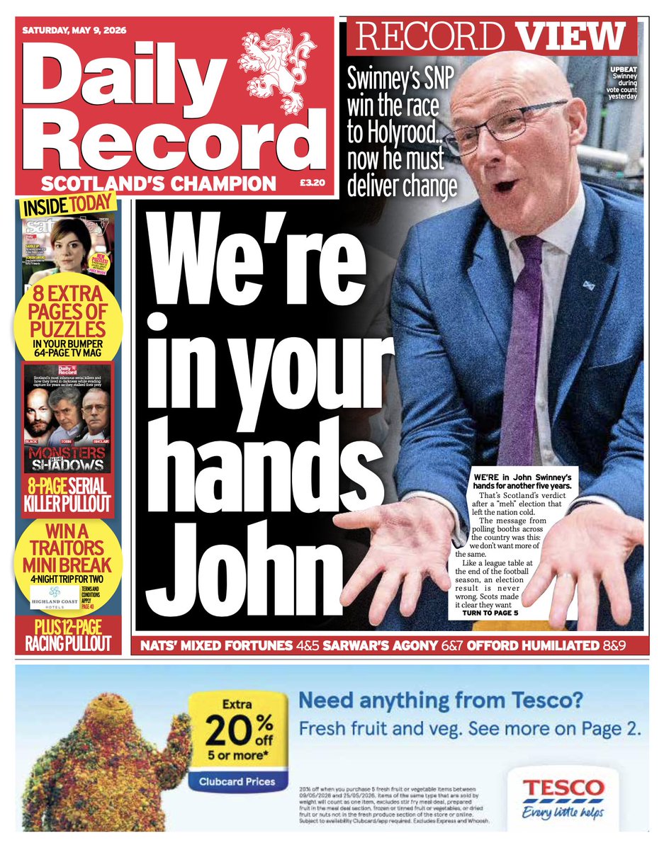 The Daily Record tweet media
