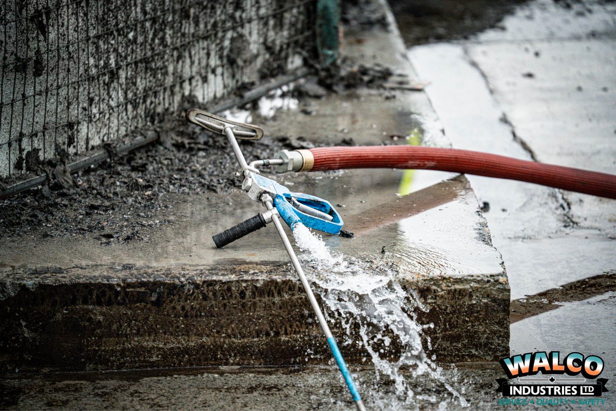 WalcoInd's tweet photo. The collection &amp; management of dispelled water is essential to our process. Visit https://t.co/bOi1ZNqJTN for more.

#concrete #construction #hydrodemolition #walco https://t.co/m4aaaOFQUW