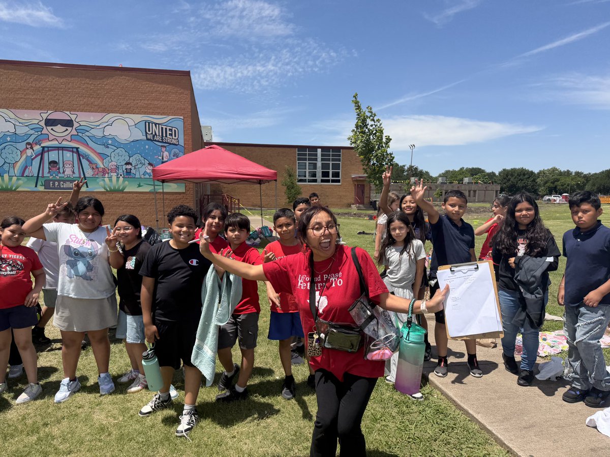 FPCaillet's tweet photo. Perfect weather, lots of smiles, and nonstop fun made Field Day at Caillet amazing! ☀️🎉 Students, teachers, and parents enjoyed a great day together! ❤️@wtwhitevt @Region6_DISD https://t.co/g9lkg5Uxtj