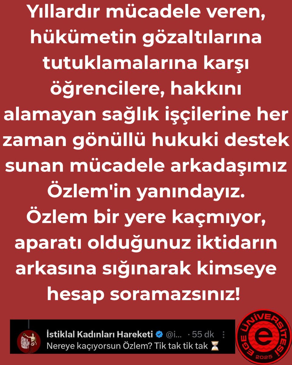 Ege Üniversitesi Öğrenci Topluluğu tweet media