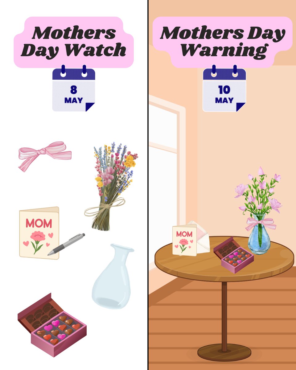 CCDES's tweet photo. A watch means prepare, a warning means act now. 

Consider this a friendly reminder to get that card for Mother's Day if you haven't already 😜 https://t.co/0uBytQ2ZUd