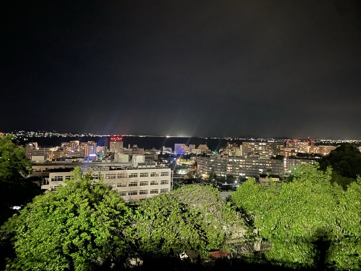 🐉おはようさん🐉 東京𝑻𝒐𝒌𝒚𝒐なぅ٩( ᐖ )۶ 大津で撮った夜景🏙綺麗