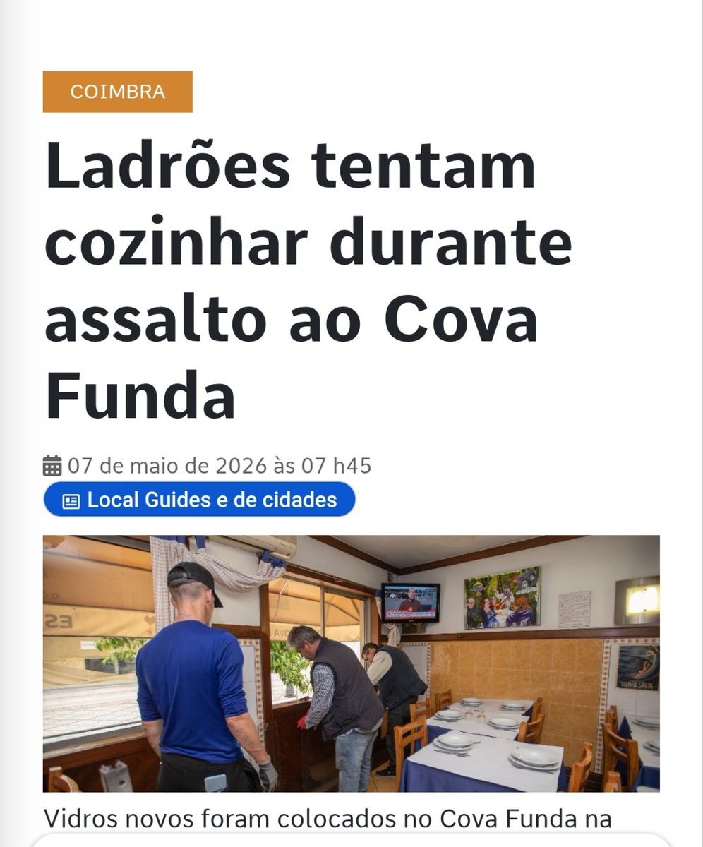 HelioKdt's tweet photo. Os assaltos estão a ficar diferentes 🙄 https://t.co/b8AX5mForz
