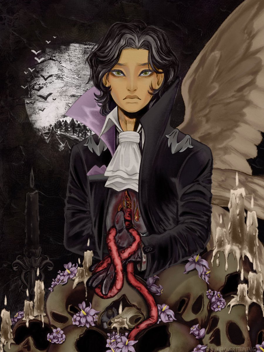 SunflowerTief's tweet photo. Occtis Tachonis, in the style of Castlevania's Ayami Kojima.

Thoughts + Timelapse ⬇️
#criticalrolefanart #occtistachonis #criticalrole 
@AlexWard777 https://t.co/WFmjtLQUOG