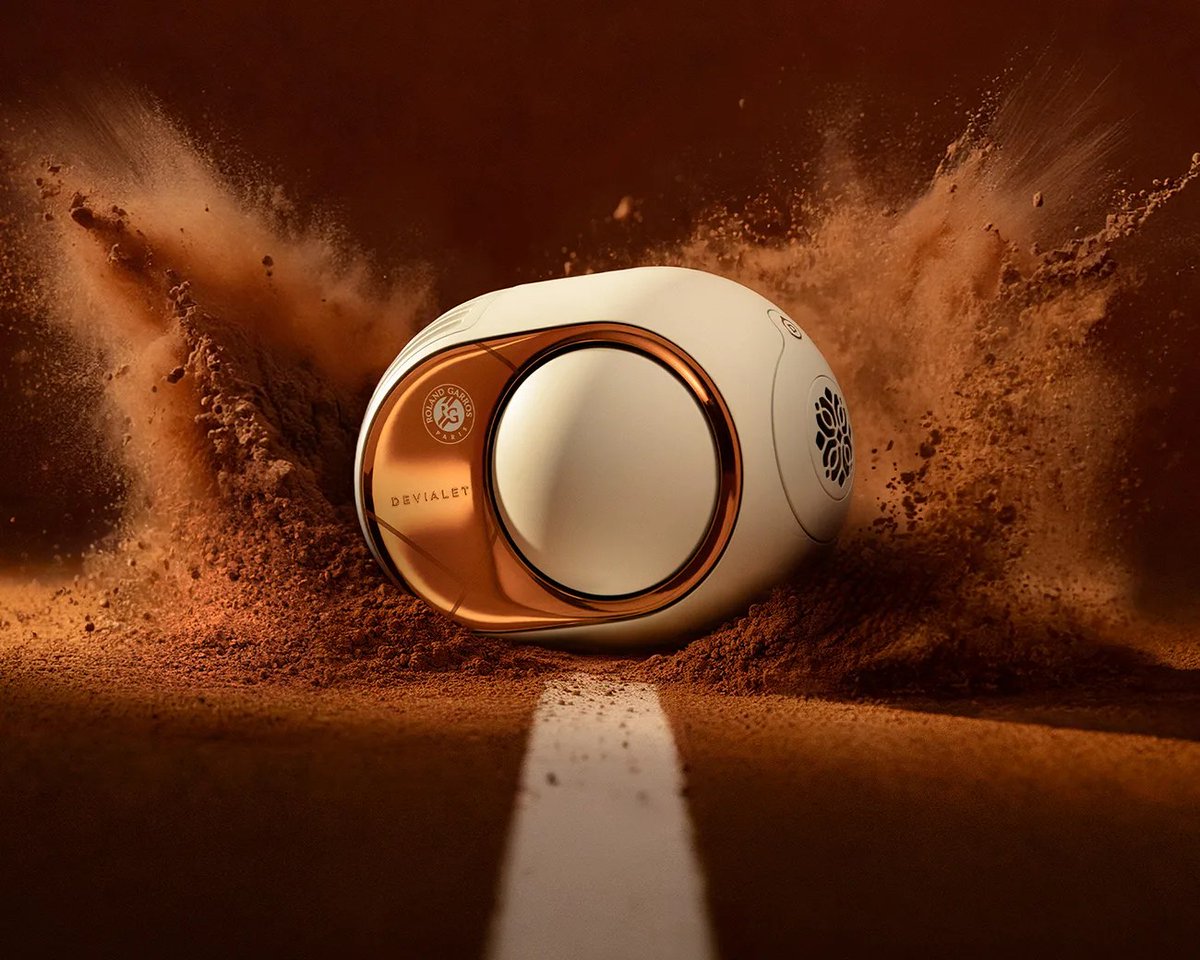 Luxatic's tweet photo. Devialet Turned Roland-Garros Into a Stunning Limited-Edition Speaker https://t.co/x12RkCrFhE @DEVIALET https://t.co/QbGeNswk9K