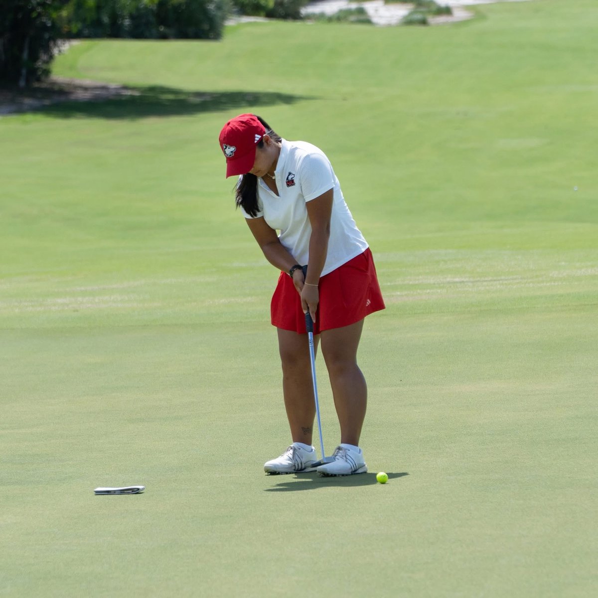 3GirlsGolf's tweet photo. Mia teed it up for the last time as a NIU Huskie at the @pgaworks Collegiate Championship at The Park in West Palm Beach, FL. We’re grateful to her coaches, teammates, and the role NIU played in her journey. We’re excited for her next chapter — wherever it may lead. ❤️⛳️ https://t.co/Ngxn9qJ5la