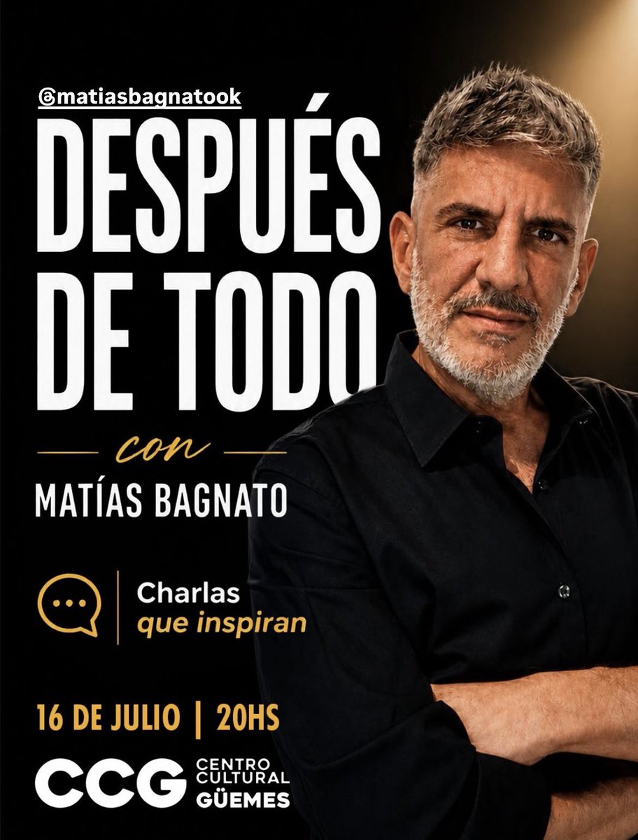 marianamont's tweet photo. Felices de arrancar la gira de “Despues de todo Charlas que Inspiran” en Rosario!!! 

16 de julio  a las 20 en la Sala del Centro Cultural Guemes. 

Esperamos que todas nuestros amigos rosarinos y de los alrededores nos acompañen!!!

@MatiBagnato https://t.co/C0mCc2wOtX
